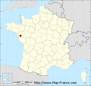 Small administrative base map of Le Pellerin